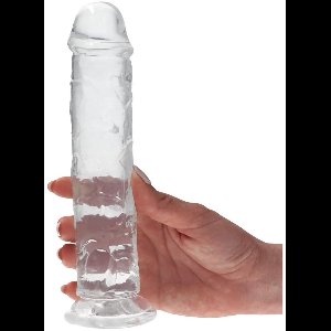 Realistische Dildo Transparant 20 cm Lang. Dildo Clear. Dildo met Zuignap
