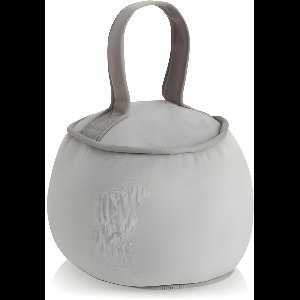 PolkaHome Zware Deurstopper met Handgreep - 1,8 kg Deurblokker voor Binnen- en Buitendeuren - Gemaakt van Duurzaam Polyester - Geschikt voor Diverse Vloeren - Grijs