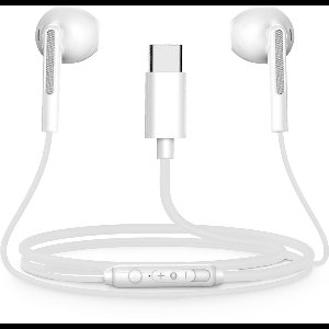 Bedrade Oordopjes - USB C aansluiting - Oortjes met draad en microfoon - Wit