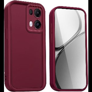 5G hoesje met schokbestendig siliconen, verhoogde randen en versterkte hoeken - Rood