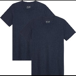 DANISH ENDURANCE T-Shirt voor Heren - Crew Neck - Donker Marineblauw - 2 pack - Maat M