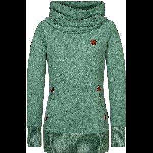 Naketano Damen Hoodie Allroundtalent 2401-0001 Pine Green Melange-XS