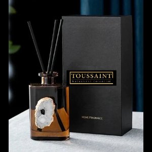 Luxe geurstokjes met edelsteen > bergkristal | Amber 200 ml | Toussaint Interieur | Edelsteen luxe geurverspreider
