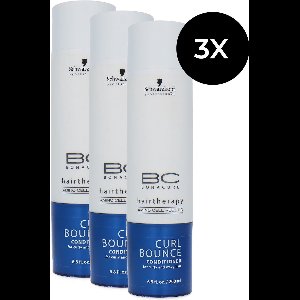 Schwarzkopf Bonacure Hairtherapy Curl Bounce Conditioner - 3 x 200 ml