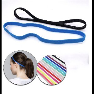 Hiden - Elastische Sport Hoofdband - Ademend - Comfortabel - Fitness - Unisex - Zwart