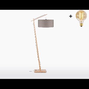 Floor Lamp - ANDES - Bamboo/Linen