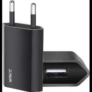 WiseQ USB Adapter - Geschikt voor Apple iPhone - 5W/1A - Zwart