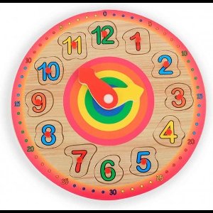 Playfun Speelklok 24 Cm Hout Blank/rood