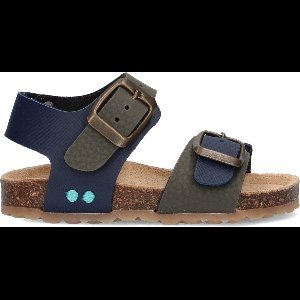 BunniesJR Bonny Beach Jongens Sandalen - Groen/Blauw - Imitatieleer - Gesp
