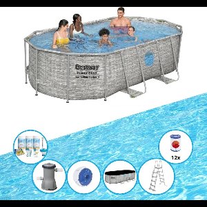 Bestway Zwembad Power Steel Swim Vista - Zwembad Bundel - 427x250x100 cm