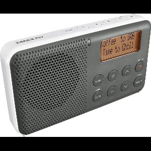 Sangean Pocket 640 - DPR-64 - Pocket radio met DAB+/FM en wekker - Grijs/Wit