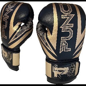PunchR™ Bokshandschoenen Electric Zwart Goud Microfiber - 16 OZ