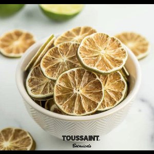Toussaint Botanicals Premium Gedroogde Limoen Schijfjes 100% Natuurlijk 500 g - Cocktails - Decoratie - Taartversiering - Limoen plakjes - Braziliaanse Limoen - Lime Slices - Brazilian Lime Slices - Gratis Verzending!