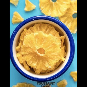 Toussaint Botanicals Premium Gedroogde Ananas Schijfjes 100% Natuurlijk 100 g - Cocktails - Decoratie - Taartversiering - Tropische Smaak - Premium Kwaliteit - Gratis Verzending!