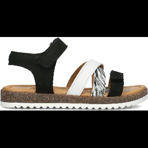 Jochie & Freaks Christel Sandalen - Meisjes - Zwart - Maat 28