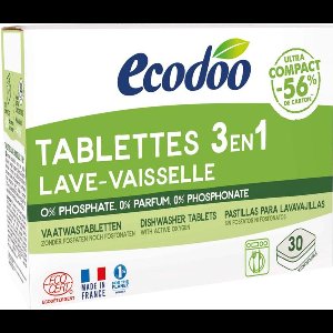Ecodoo Vaatwastabletten 3-in-1 geconcentreerd eco 30 Stuks