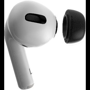 Foam eartips geschikt voor Airpods Pro (2) - zwart - 6× Medium - zachte memory foam opzet oortjes - foamigo®