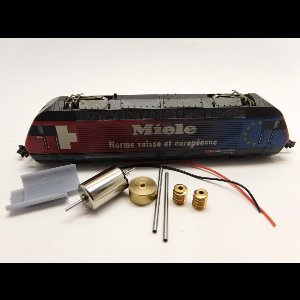 micromotor NH013C motor ombouwset voor Hobbytrain / Kato SBB Re 4/4 460, BLS Re 4/4 465