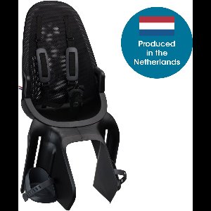 Qibbel Air Fietsstoeltje Achter Bagagedrager bevestiging - Quick Connect - Fietszitje - Midnight Black