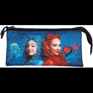 Karactermania - De Descendants - Multicolor - Triple Pencil Case - De Descendants Wickedly - Disney