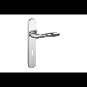 Lavuzo deurkruk Benevento RVS met afgerond schild SL72 | Per set | Deurklink met schild