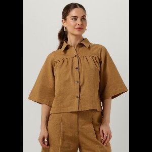 Ruby Tuesday Riah Blouse Dames - Jurken - Camel - Maat 40