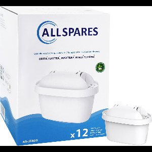 AllSpares Filterpatronen voor Waterkannen (x12) geschikt voor BRITA MAXTRA+, MAXTRA PRO en Bosch Tassimo