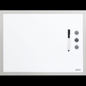 DESQ® Whiteboard - Magnetisch - Wit - Aluminium omlijsting - 30 x 40 cm