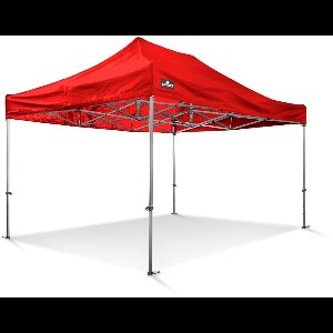 Easy Up Partytent | Vouwtent | 3x4.5 | Rood | Incl gratis sterke pvc opberghoes en spanbanden set met haringen