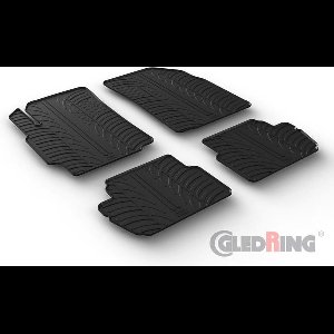 Gledring Rubbermatten passend voor Chevrolet Spark 2010- (T profiel 4-delig)
