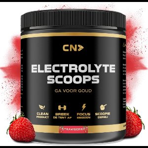 CN Supplements Electrolyte Scoops - Strawberry - Mineralen - After Workout - Hydratatie & Herstel Na Zweten - 300 gram - 60 Doseringen