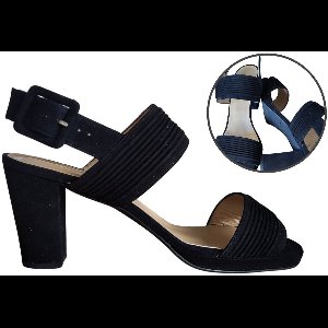 Stravers - Sandalen met Plateauzool en Hak Maat 43 Zwart Hakken Grote Maten