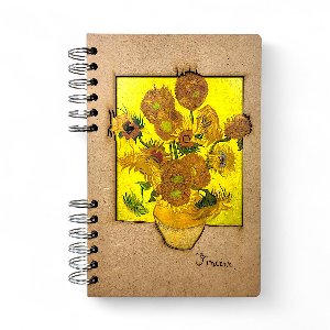 Zonnebloemen van Gogh - Notitieboek – KOMONI