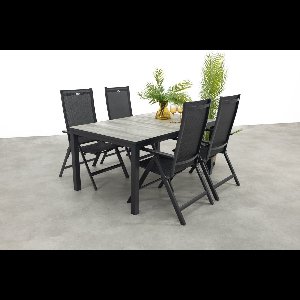 Hartman Napoli/Comino verstelbare tuinset (5-delig) - 163x105 cm.