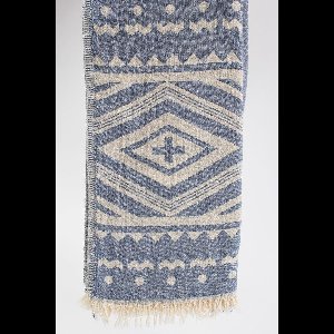 uit Turkije By Aquatolia Hamamdoek Gagae - 100% Zacht Katoen - Strandlaken - Handdoek - Blauw - 100cm x 180cm - Originele hamamdoek uit Turkije