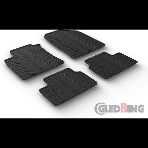 Gledring Rubbermatten passend voor Hyundai i30 2/2017- (T profiel 4-delig + montageclips)