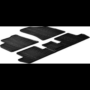 Gledring Rubbermatten passend voor Peugeot 3008/5008 2009-2016 (T profiel 5-delig + montageclips)