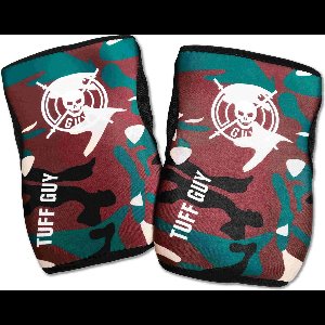 Tuff Guy - Professionele Knee Sleeves -Camo-Maat S -5mm- Heavy Duty Support en Hulp bij Fitness, Bodybuilding, Powerlifting, Gewichtheffen en Crossfit