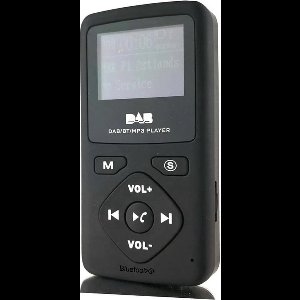 Bluetoolz® | BTP - 7 CE | pocket-radio met DAB+, FM, MP3 en Bluetooth ontvangst | 4 in 1 multi -audio system | zwart