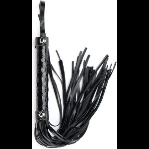 Power Escorts - Flogger zweep Zwart - 45cm - Kinky zweep - Tem je partner!! - AF001029