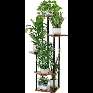 MKSS® Plantentafel - Plantenstandaard voor Binnen - Plantenzuil -Bruin