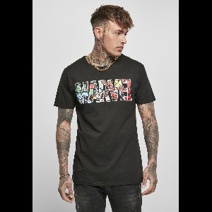 Merchcode - Marvel Logo Character Heren T-shirt - XS - Zwart