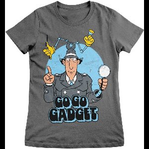 Inspector Gadget Damen T-Shirt Go Go Gadget Girly Tee CPLG-5-IG002-H68-14 DarkGrey-XXL