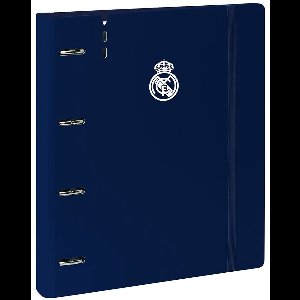 Safta Real Madrid Thuis Tenue 24/25 A4 4-rings Met 100 Vellen Carpeblock Blauw