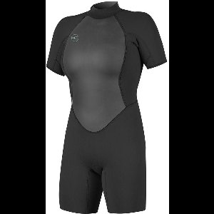 O´neill Wetsuits Reactor Ii 2 Mm Spring Dames Shorty Met Ritssluiting Aan De Achterkant Grijs 12S Vrouw