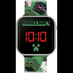 Minecraft LED Horloge met Karakterprint