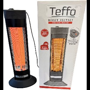 Teffo Elektrische Kachel - Infrarood Verwarming - Staande Heater - 2200W - Ventilatorkachel - Terrasverwarmer