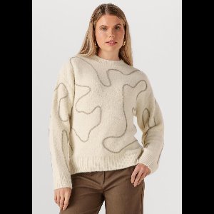 Copenhagen Muse Cmpella-pullover Truien & vesten Dames - Sweater - Hoodie - Vest- Creme - Maat XS