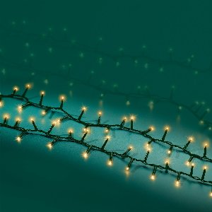 Lumineo - LED Kerstverlichting – Sprankeleffect - Buiten - Groen / Zacht goed - 24 m