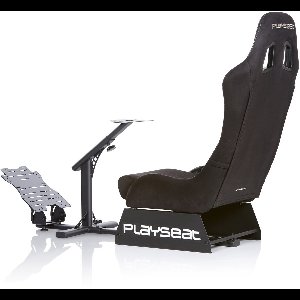 Playseat® Evolution Racestoel - Verstelbare Race Cockpit - Inklapbaar - Alcantara - Zwart